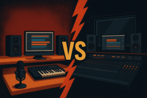 Producción musical en “Home Estudio” vs “Estudio Profesional” Que te quites el diente de leche que te cuelga no te hace dentista.